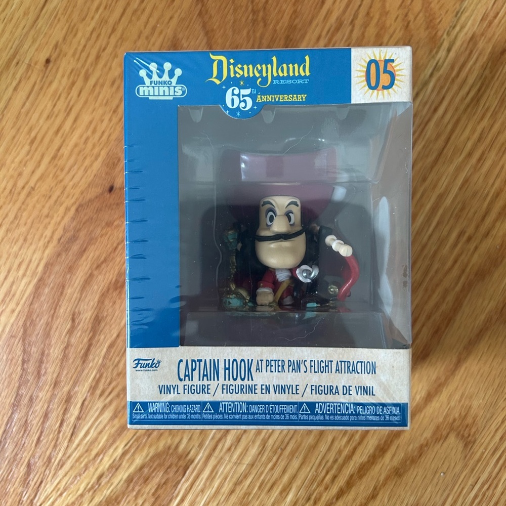 Captain Hook mini funko riding Peter Pan ride
